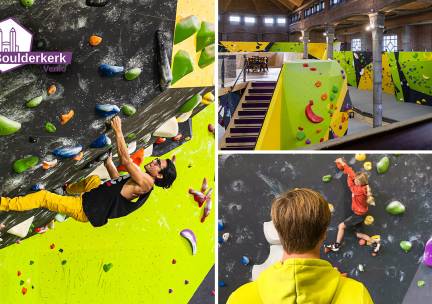 Vrij boulderen + huurschoenen bij Boulderkerk Venlo
