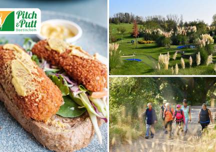 2-gangenlunch of wandel- of fietsarrangement bij Pitch&Putt Golf Doetinchem