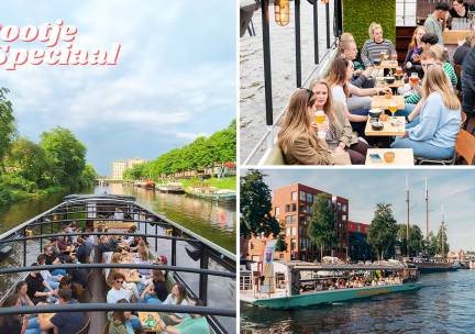 Rondvaart op varend terras in Groningen (1 tot 1,5 uur)