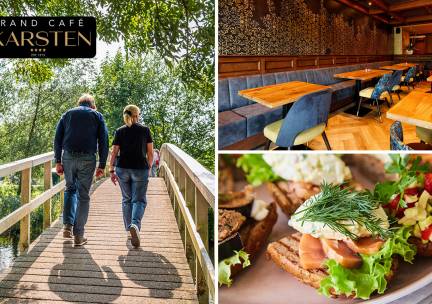 Wandelarrangement + warme drank + 2-gangenlunch bij Grand CafÃ© Hotel Karsten