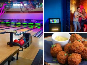 Bowlen (1 uur) + evt. karaoke (1 uur) + bitterballen