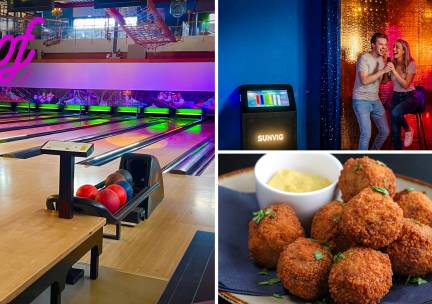 Bowlen (1 uur) + evt. karaoke (1 uur) + bitterballen