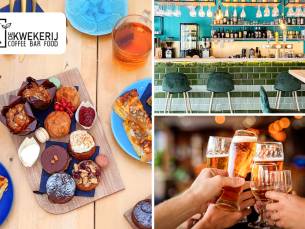 High wine of -beer of mini-high tea bij De Kwekerij in Utrecht
