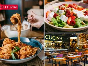 Lunchgerecht + frisdrank of 3-gangen keuzediner bij L'Osteria Den Haag