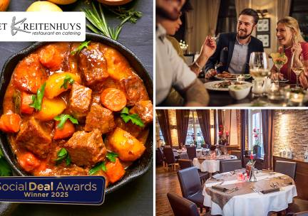 3-gangen keuzediner bij Restaurant Het Kreitenhuys