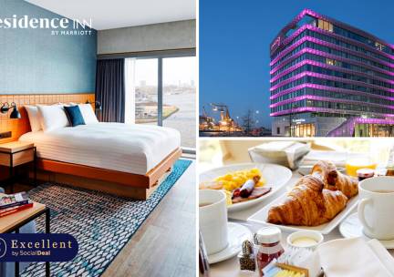 Luxe overnachting voor 2 + ontbijt + late check-out in Amsterdam