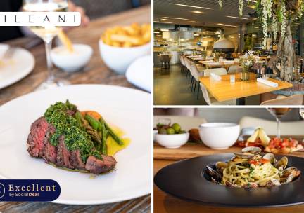 2-, 3 of 5-gangenlunch of -diner bij Villani in Den Haag