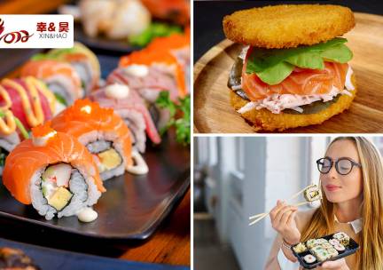 Sushibox (24 of 40 stuks) of poké bowl bij Xin&Hao