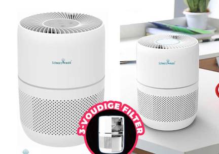 Schwarzwald Luchtreiniger H13 HEPA Filter - Verwijdert Rook, Allergenen En ...