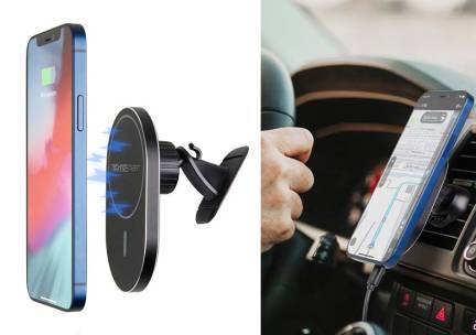 Draadloze Auto Oplader Met Magnetische Bevestiging - Vandaag 1+1 GRATIS! ...