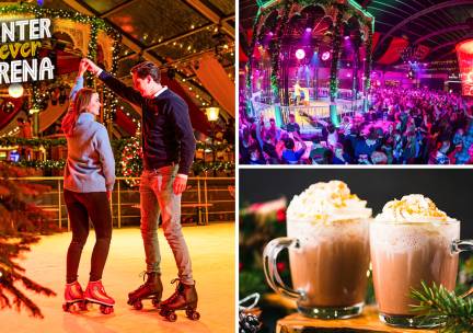 Entree Winter Fever Arena + 2 uur rolschaatsen +  warme Chocomel en warme wafel
