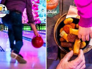 Bowlen voor 2 t/m 7 personen (1 uur) + snacks