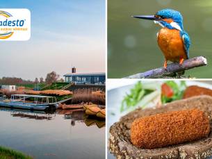 Natuurboottocht (1 uur) + koffie en gebak + broodje