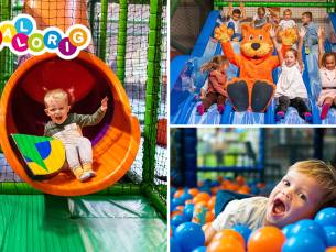 Entree voor indoor kinderspeelparadijs Ballorig Kerkrade