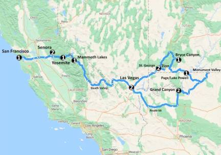 Explore the National Parks of the West (15 dagen)
