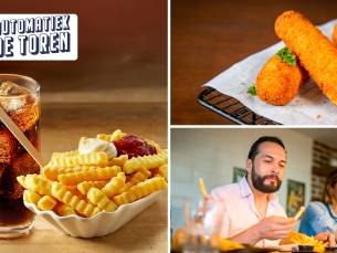 Patat + snack + saus + drankje voor afhaal
