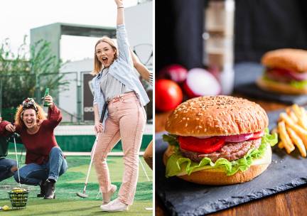2-gangen keuzediner + evt. minigolf bij Terra Nova Burgers & More
