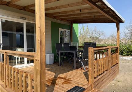 Verandachalet de luxe: 2 badkamers