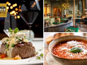 3-gangendiner Ã  la carte bij Brasserie Boutiquehotel STAATS