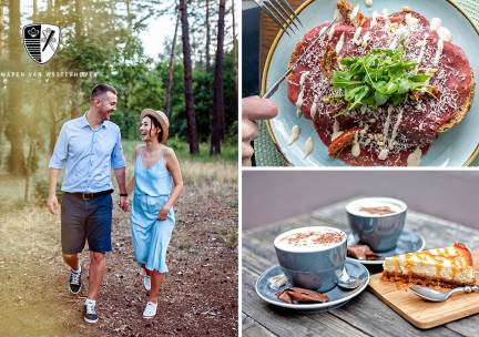 Wandelarrangement incl. koffie/thee + gebak + 2-gangenlunch