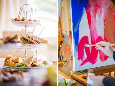 Workshop soulpainting (3 uur) + thee en hapjes