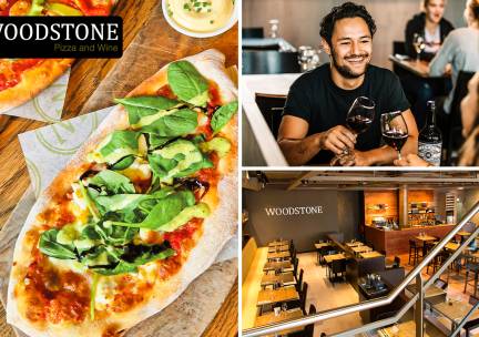 2-gangen keuzelunch bij WOODSTONE Pizza and Wine