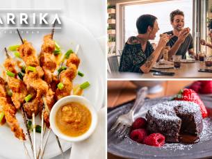 3-gangen keuzediner + koffie/thee bij BARRIKA Foodbar