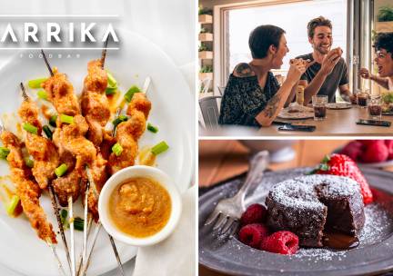3-gangen keuzediner + koffie/thee bij BARRIKA Foodbar