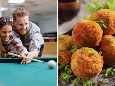Poolen (1 of 2 uur) met 2 tot 8 pers. + bitterballen