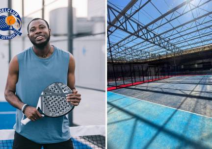 Huur padelbaan (1,5 uur) of pickleball (1 uur) voor 4 personen + evt. koffie/thee en luxe koek