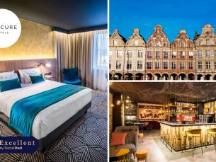 Overnachting voor 2 + ontbijt + late check-out in het Franse Arras