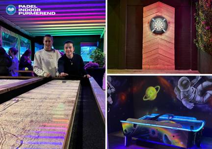 Shuffleboard + evt. darten bij Padel Indoor Purmerend