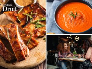 2-gangen keuzediner bij Eet- & BorrelcafÃ© De Druif