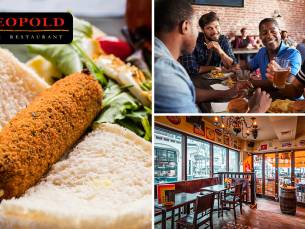 2- of 3-gangen keuzelunch bij CafÃ© Restaurant Leopold