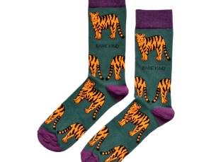 Save the Tigers Bamboo Socks | UK Adult 7-11