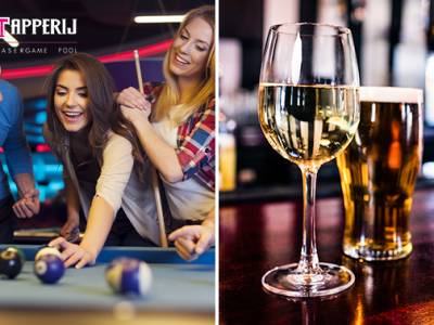 Poolen (2 uur) voor 4 personen + 4 drankjes