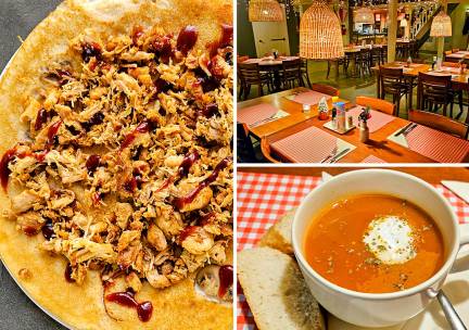 2-gangen keuzediner of 3-gangendiner à la carte bij Pannenkoekenrestaurant De Veldkamp