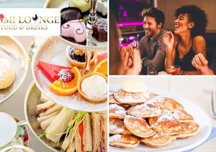 Poffertjes of wafel + drankje of milkshake naar keuze of high tea