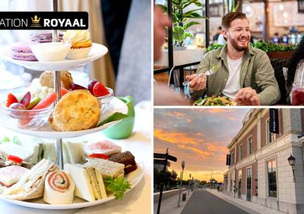 2-gangen keuzelunch of high tea (1,5 uur) bij Station Royaal