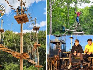 2 uur onbeperkt klimmen in het klimbos + evt. vrije val bij Klimpark Twiske