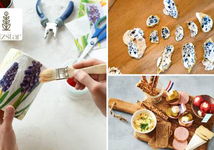 Creatieve workshop naar keuze + hapje en drankje