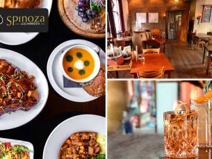 3-gangendiner Ã  la carte + evt. cocktail + moordspel bij EetcafÃ© Spinoza