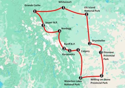 Mountains, Badlands & Dinosaurs (22 dagen)
