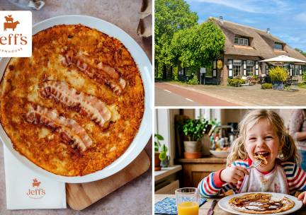 2-gangen pannenkoekenlunch of -diner bij Jeff's Farmhouse