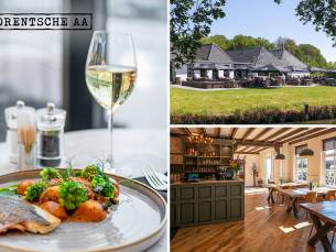 3-gangen keuzediner + brood bij De Drentsche Aa