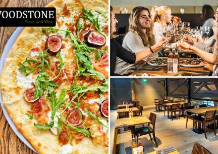 2-gangen keuzelunch bij WOODSTONE Pizza and Wine in Alphen aan den Rijn