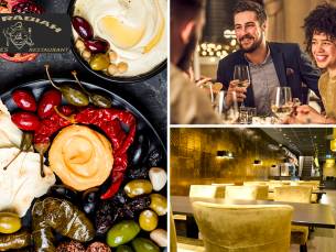 Libanese proeverij (11 mezzes) of 4-gangen keuzediner + mandje brood bij Al Rabiah Restaurant