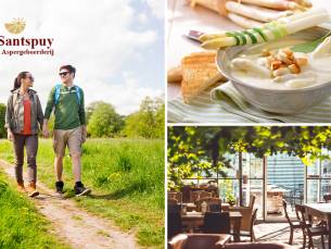 Wandelarrangement met koffie/thee + appelcake + lunch + glas wijn bij De Santspuy