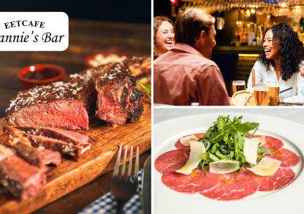 3-gangendiner met vrije keuze van de kaart bij Sannie's Bar