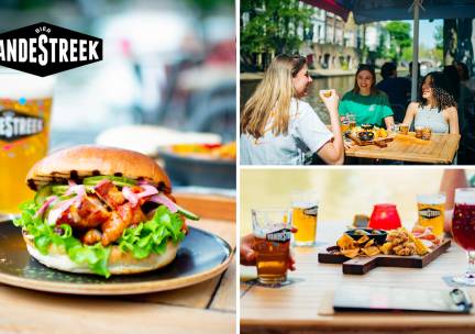 Lunchgerecht naar keuze of borrelplank + bierproeverij bij VandeStreek Oudegracht